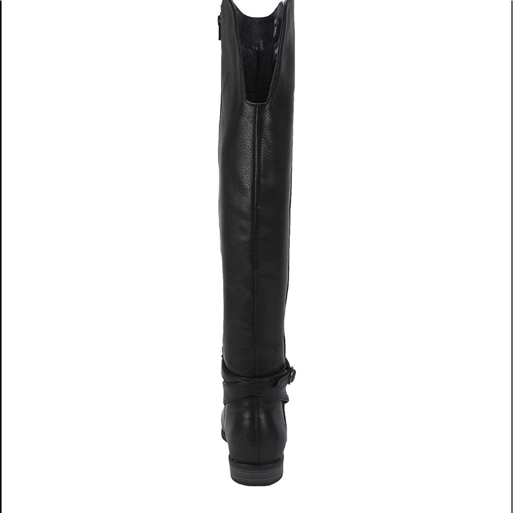 Rialto Womens Ferrell Leather Almond Toe Knee High Fashion Boots - Picture 3 of 5